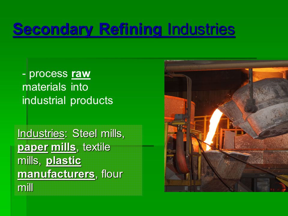 types of manufacturing industry